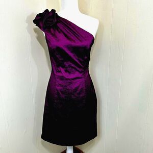 JESSICA MCCLINTOCK WOMEN’S SIZE 8 PURPLE PARTY COCKTAIL FORMAL DRESS EVENING